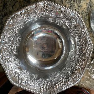 Lenox Grape Weave 3 Piece Salad Set 3 Quart GUC